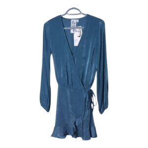 NWT Sadie & Sage Endless Romance Ruffle Wrap Dress Size Small